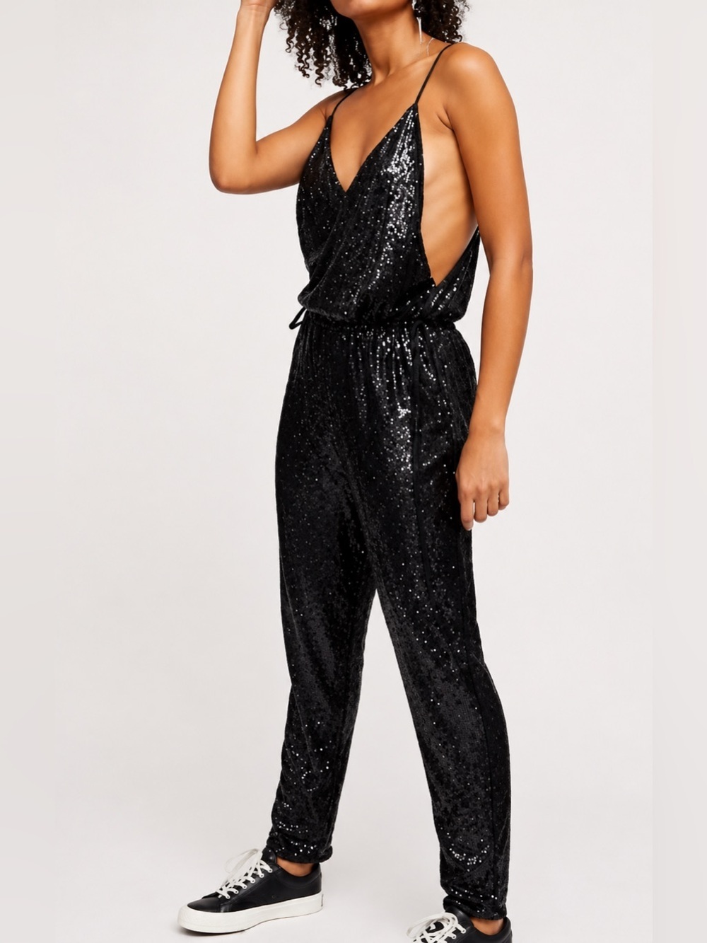 Free People sequined jumpsuit, XS